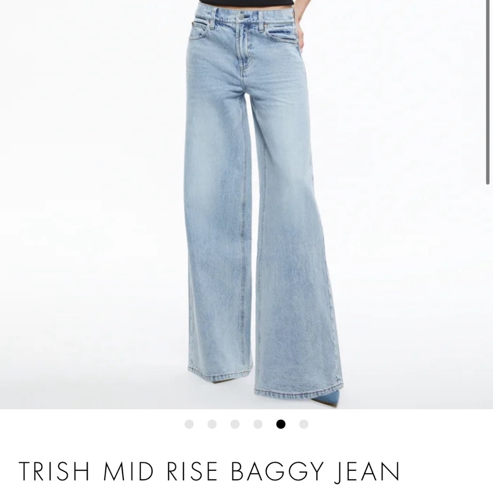 Alice & Olivia Trish Wide Leg Jean